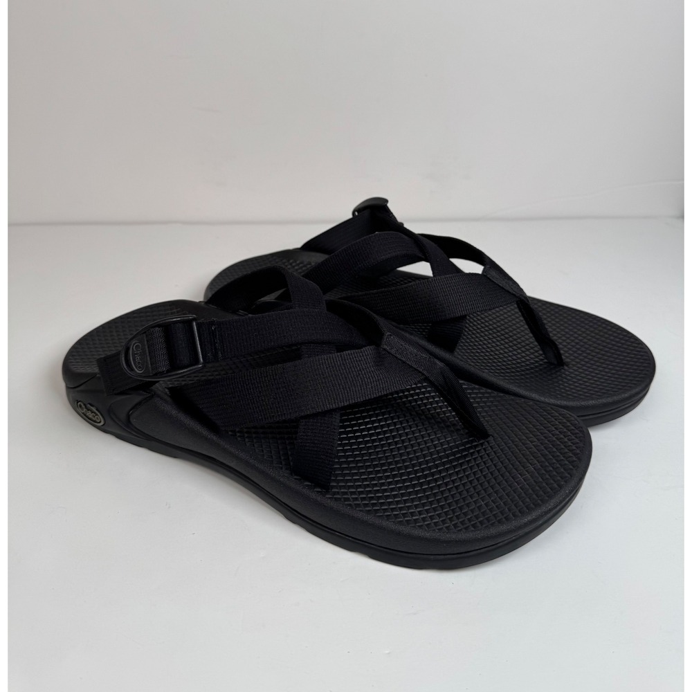 Chaco Tegu Slip-On Sandals Black Thong Strappy Casual Outdoor Flip-Flops Mens 11